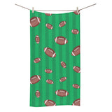 American football ball field background Bath Towel