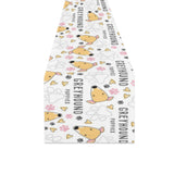 Greyhound Pattern Print Design 03 Table Runner