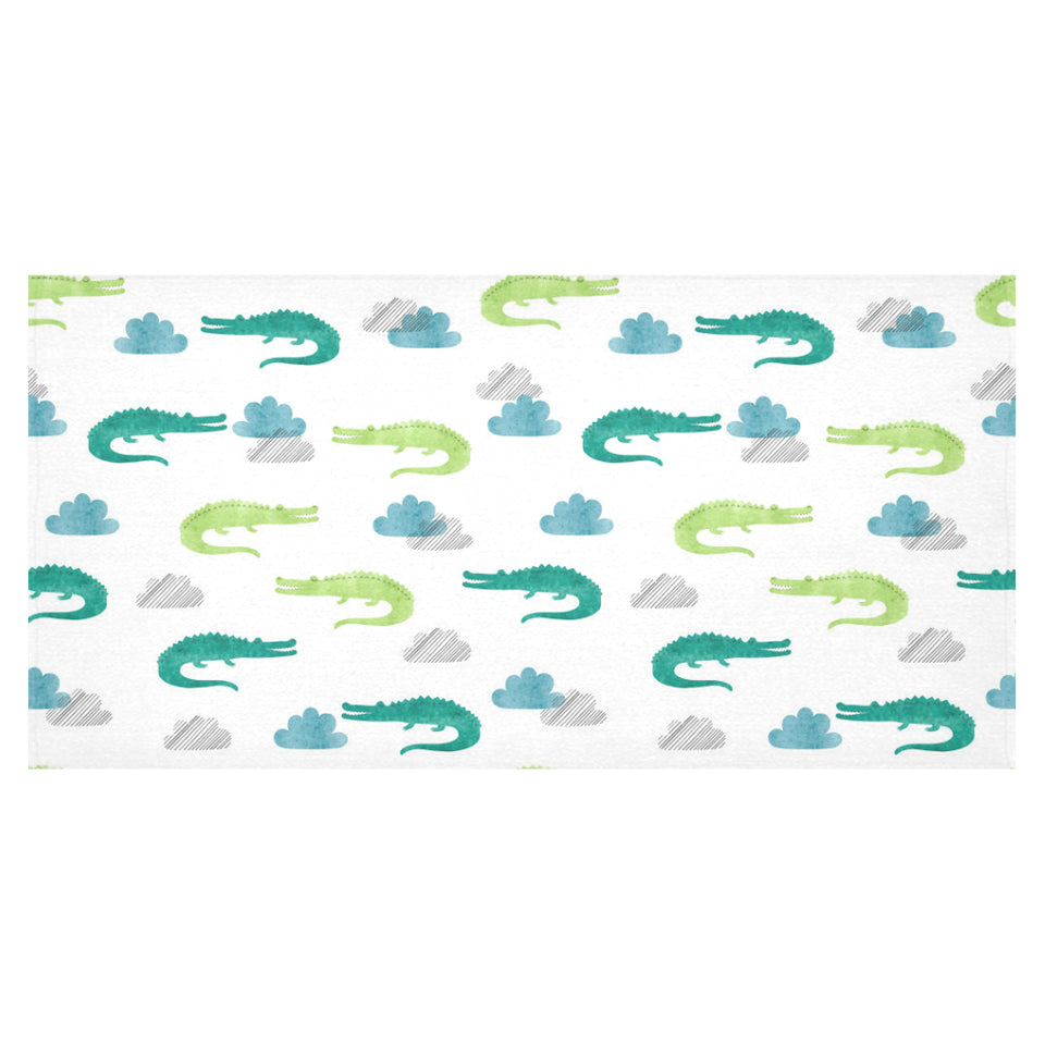 watercolor crocodile pattern Tablecloth