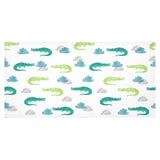 watercolor crocodile pattern Tablecloth