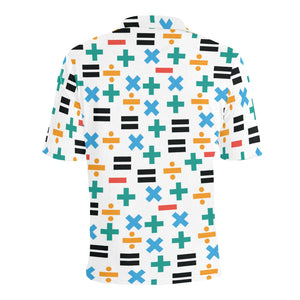 Math Pattern Print Design 05 Men's All Over Print Polo Shirt