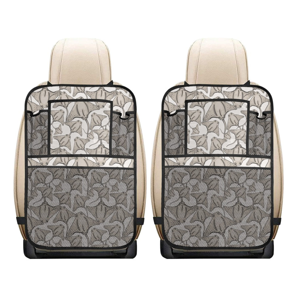Stingray Pattern Print Design 05 Car Seat Back Organizer