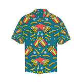 French fries red paper box pattern Men's All Over Print Hawaiian Shirt