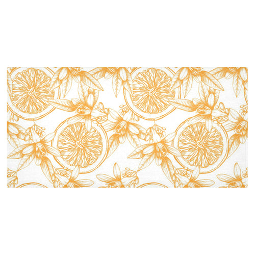 hand drawn orange fruit pattern Tablecloth