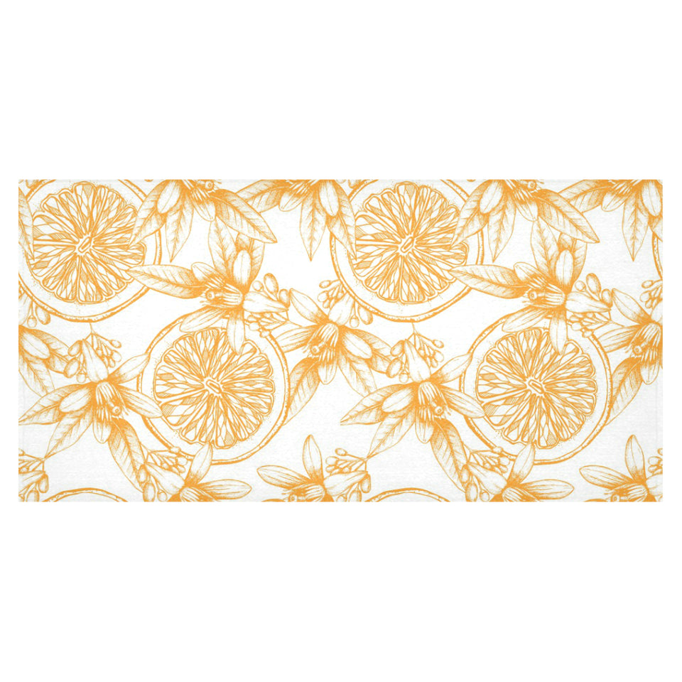 hand drawn orange fruit pattern Tablecloth