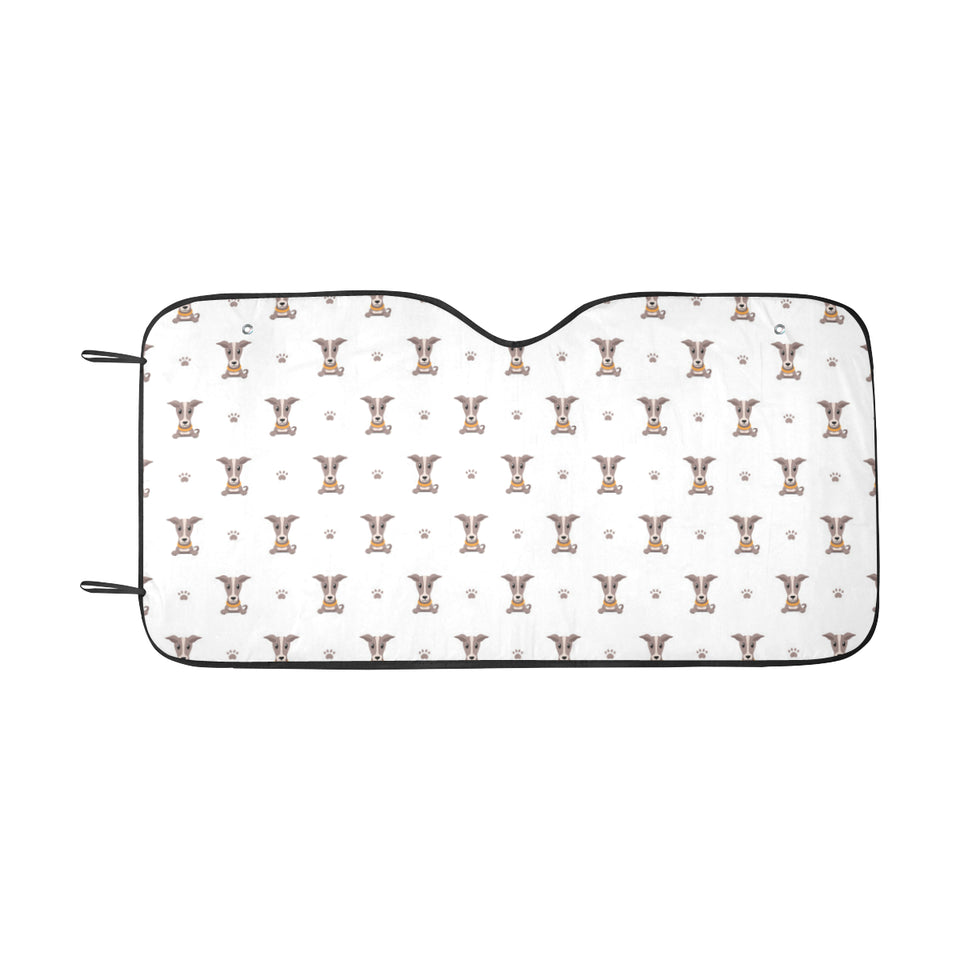 Greyhound Pattern Print Design 05 Car Sun Shade