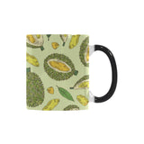 Durian leaves pattern background Morphing Mug Heat Changing Mug