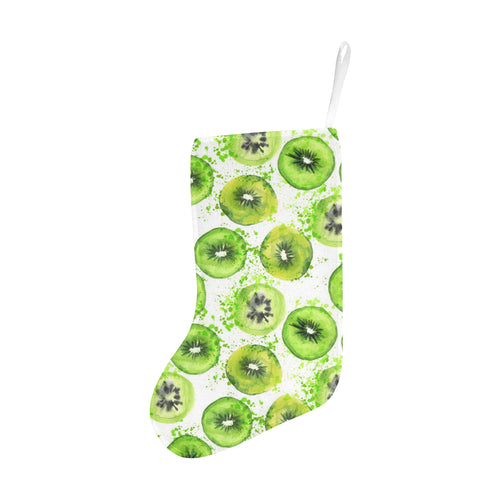 Watercolor kiwi pattern Christmas Stocking