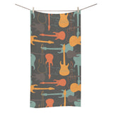 electric guitars pattern Bath Towel