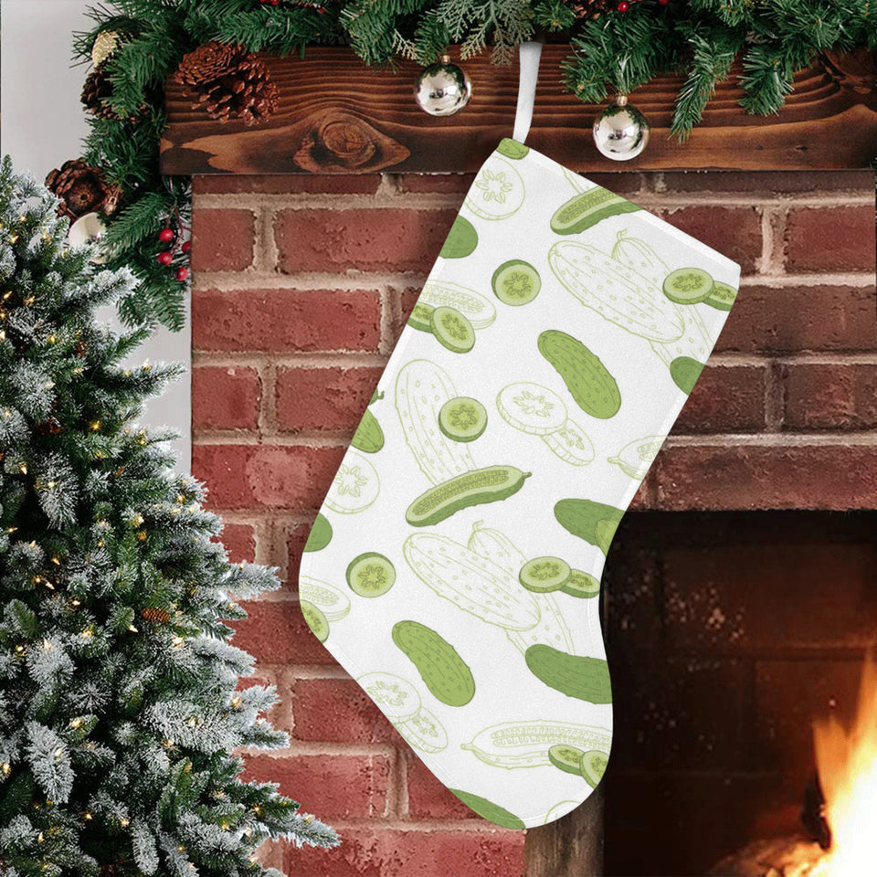 Cucumber sketch pattern Christmas Stocking