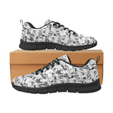 Greyhound Pattern Print Design 01 Women's Sneaker Shoes