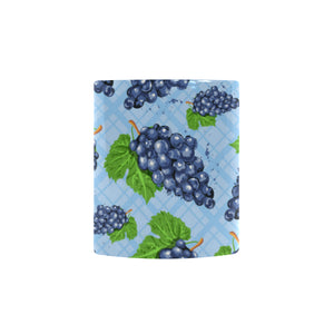 Watercolor grape pattern Morphing Mug Heat Changing Mug