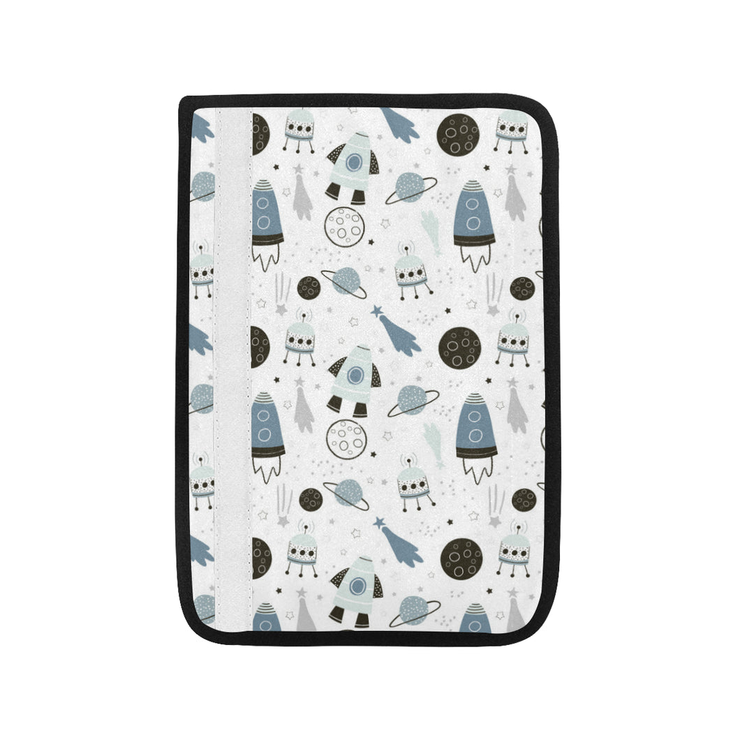 Hand drawn space elements space rocket star planet Car Seat Belt Cover