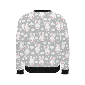 Rabbit cloud Pattern Men's Crew Neck Sweatshirt