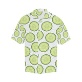 Cucumber slices pattern Men's All Over Print Hawaiian Shirt