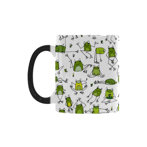 Sketch funny frog pattern Morphing Mug Heat Changing Mug