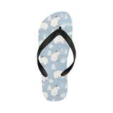 Cute polar bears Christmas decoration pattern Unisex Flip Flops