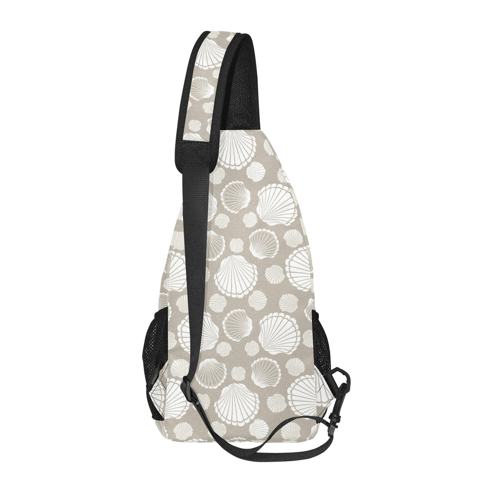 Scallop shell pattern All Over Print Chest Bag