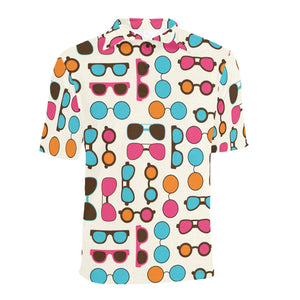 Sun Glasses Pattern Print Design 03 Men's All Over Print Polo Shirt
