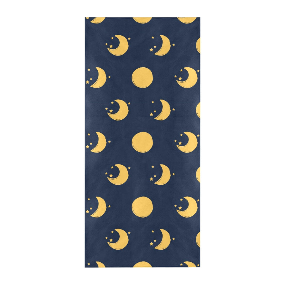 Moon star pattern Beach Towel