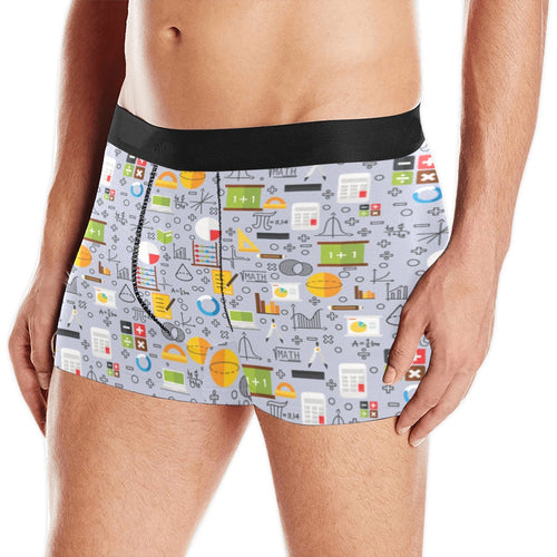 Math Pattern Print Design 04 Men's All Over Print Boxer Briefs Men's Underwear
