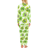 Watercolor kiwi pattern Women's All Over Print Pajama Set