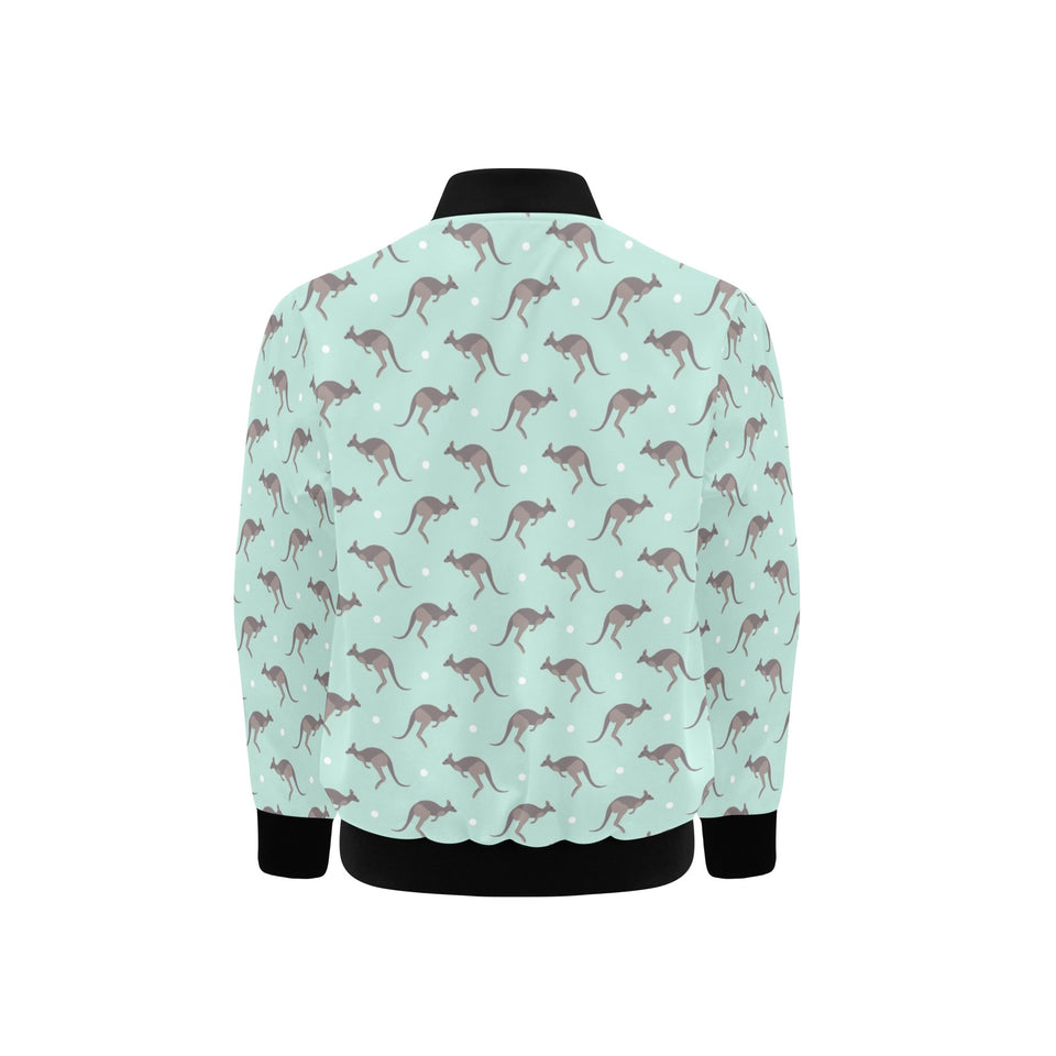 Kangaroo pattern background Kids' Boys' Girls' Bomber Jacket