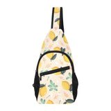 lemon flower leave pattern All Over Print Chest Bag