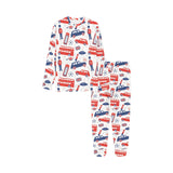 British Pattern Print Design 03 Kids' Boys' Girls' All Over Print Pajama Set