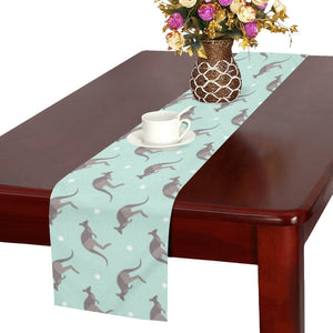 Kangaroo pattern background Table Runner