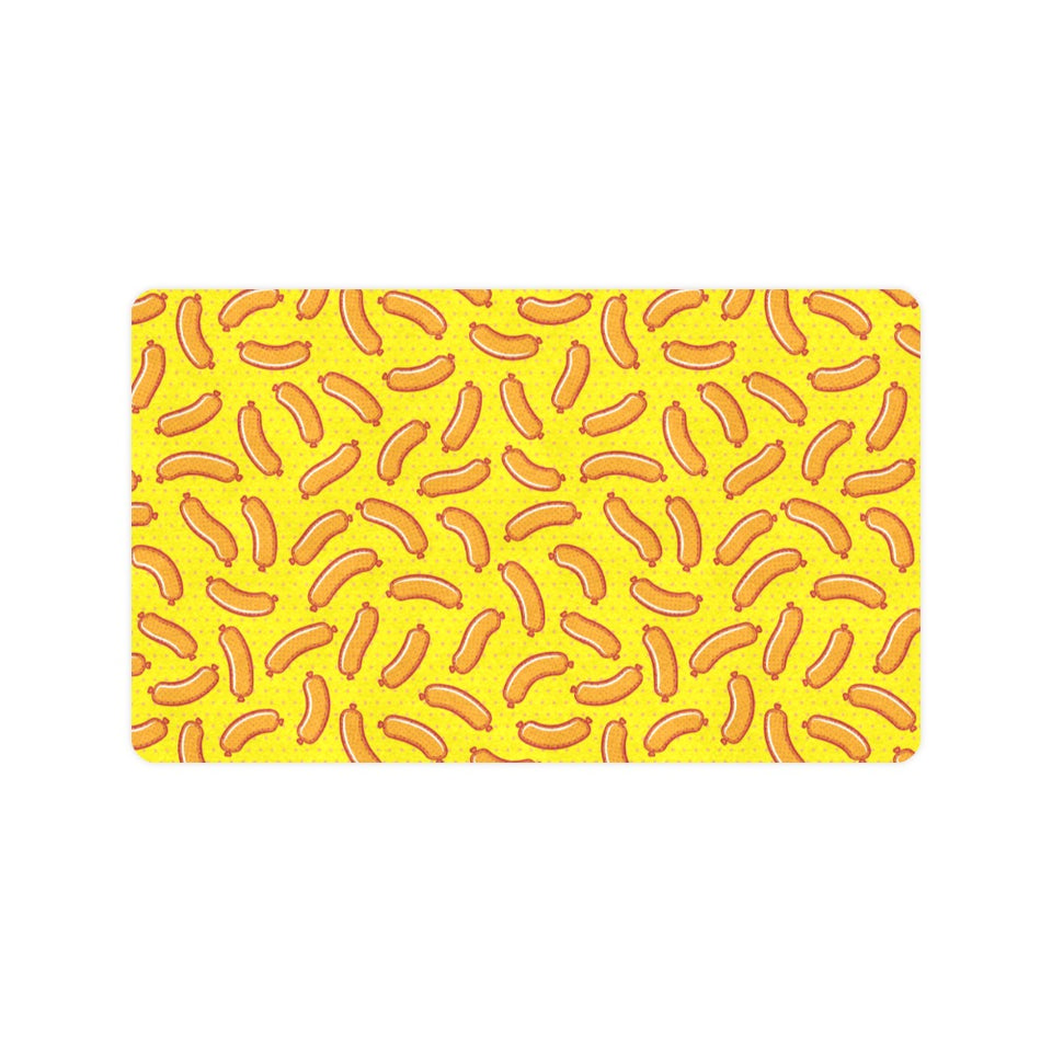 Sausage Pattern Print Design 01 Doormat