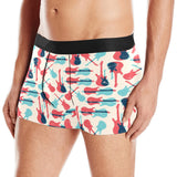 Red Blue guitar pattern Men's All Over Print Boxer Briefs Men's Underwear
