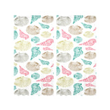 Colorful shell pattern Gauze Curtain