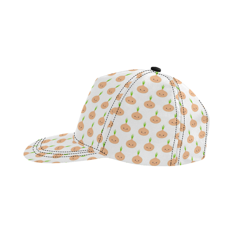cute onions smiling faces All Over Print Snapback Cap