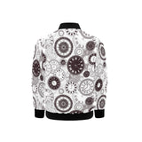 Classic vintage clock pattern Kids' Boys' Girls' Bomber Jacket