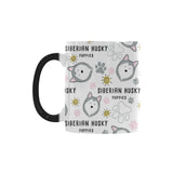 Siberian Husky design pattern Morphing Mug Heat Changing Mug