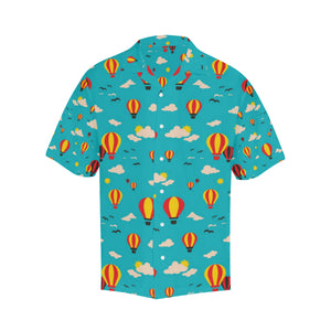 Hot Air Balloon Sky Pattern Men's All Over Print Hawaiian Shirt