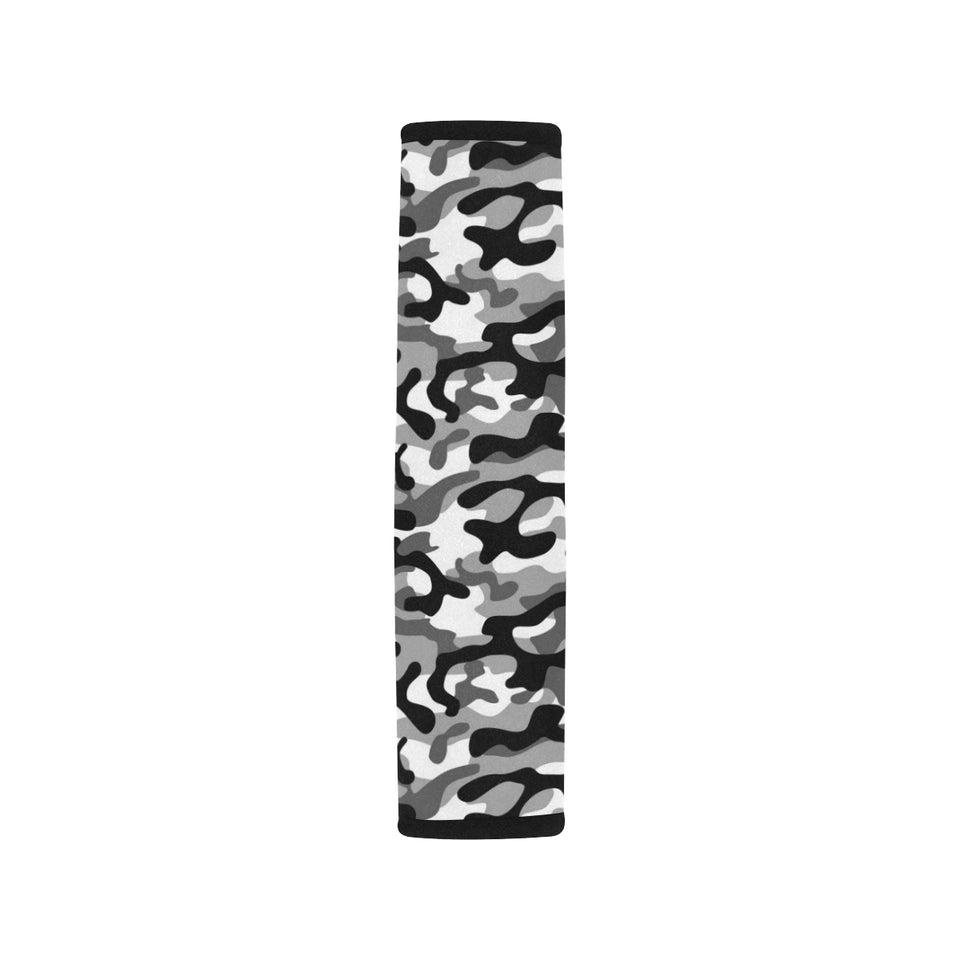 Black white camouflage pattern Car Seat Belt Cover