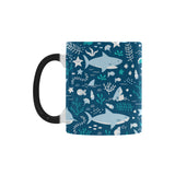 Cute shark pattern Morphing Mug Heat Changing Mug