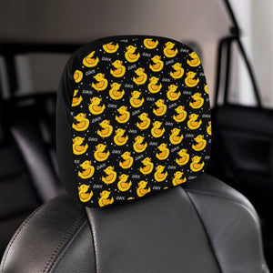 Duck Pattern Print Design 05 Car Headrest Cover