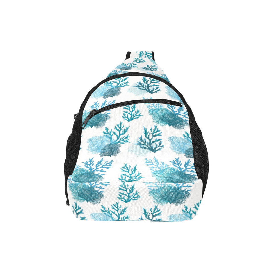 Coral Reef Pattern Print Design 04 All Over Print Chest Bag