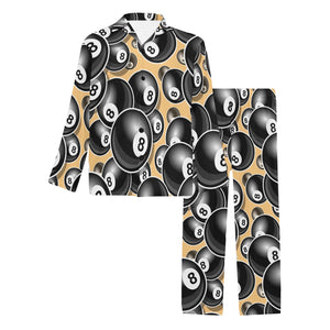 Billiard Ball Pattern Print Design 04 Men's Long Pajama Set