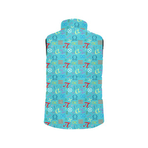Math Pattern Print Design 02 Men's Padded Vest