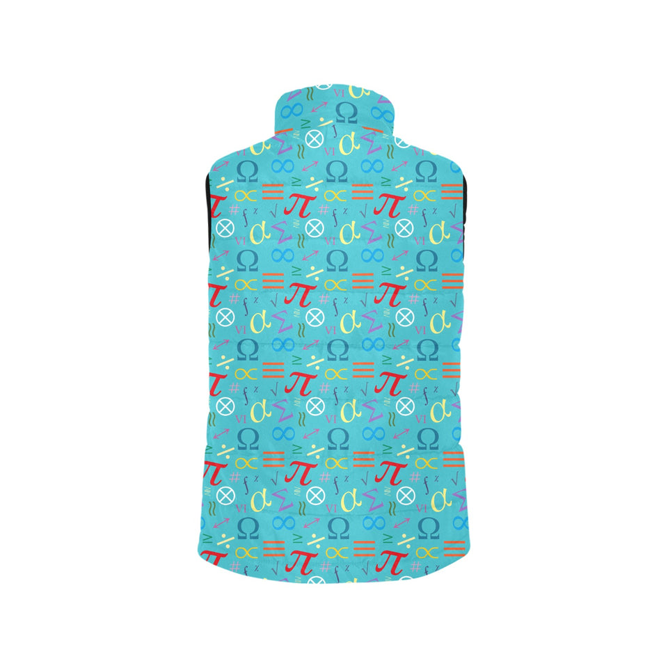 Math Pattern Print Design 02 Men's Padded Vest