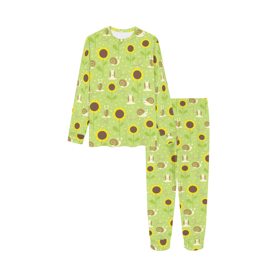 Snail Pattern Print Design 01 Kids' Boys' Girls' All Over Print Pajama Set