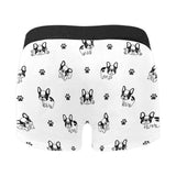 Cute french bulldog paw pattern Men's All Over Print Boxer Briefs Men's Underwear