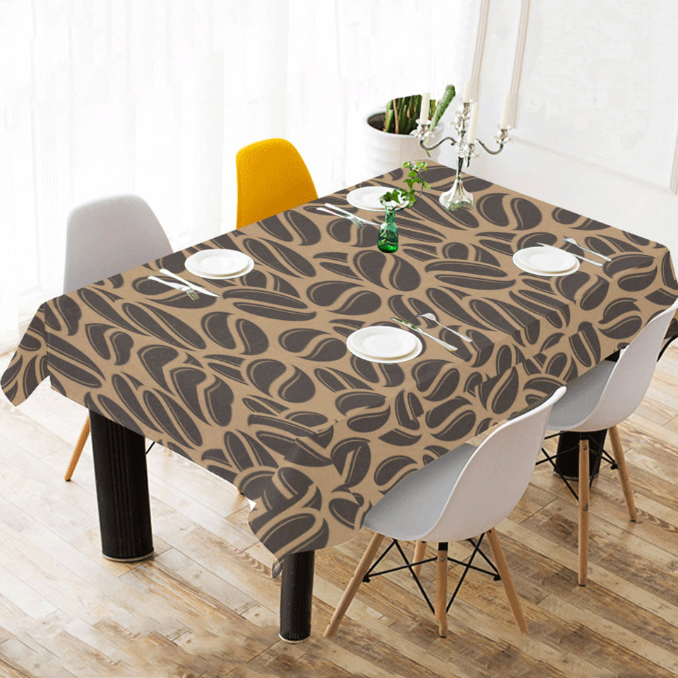 Coffee bean on brown background Tablecloth