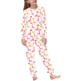 Giraffe Pattern Print Design 03 Kids' Boys' Girls' All Over Print Pajama Set