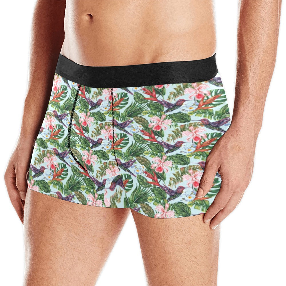 Hummingbird Pattern Print Design 05 Men's All Over Print Boxer Briefs Men's Underwear