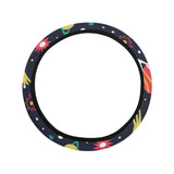 colorful space pattern planet star Car Steering Wheel Cover